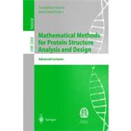 Mathematical Methods for Protein Structure Anaylysis and Design: C.I.M.E. Summer School, Martinal Franca, Italy, July 9-15, 2000 : Advanced Lectures