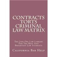 Contracts Torts Criminal Law Matrix