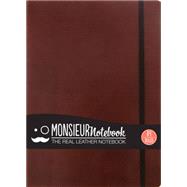 Monsieur Notebook Brown Leather Ruled Large
