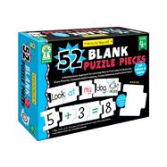 52 Blank Puzzle Pieces: Write-On/Wipe-Off