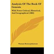 Analysis of the Book of Genesis : With Notes Critical, Historical, and Geographical (1884)