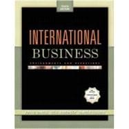 International Business : Environments and Operations