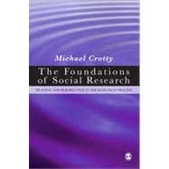 The Foundations of Social Research; Meaning and Perspective in the Research Process