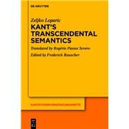Kant’s Transcendental Semantics