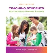 Strategies for Teaching Students with Learning and Behavior Problems, Loose-Leaf Version, Ninth Edition