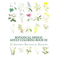 Botanical Design Adult Coloring Book