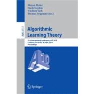 Algorithmic Learning Theory