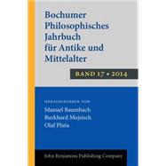 Bochumer Philosophisches Jahrbuch Für Antike Und Mittelalter