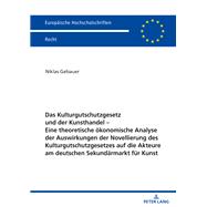 Das Kulturgutschutzgesetz und der Kunsthandel – Eine theoretische oekonomische Analyse der Auswirkungen der Novellierung des Kulturgutschutzgesetzes auf die Akteure am deutschen Sekundaermarkt fuer Kunst