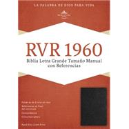 RVR 1960 Biblia Letra Grande Tamaño Manual con Referencias, negro piel fabricada