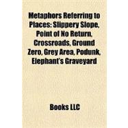 Metaphors Referring to Places : Slippery Slope, Point of No Return, Crossroads, Ground Zero, Grey Area, Podunk, Elephant's Graveyard