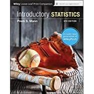 Introductory Statistics, 9th Edition WileyPLUS Next Gen Card with Loose-Leaf Print Companion Set