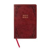 CSB Large Print Personal Size Reference Bible, Burgundy LeatherTouch Holy Bible