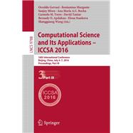Computational Science and Its Applications - Iccsa 2016