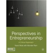 Perspectives in Entrepreneurship A Critical Approach