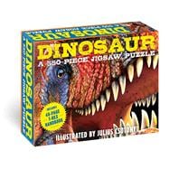 Dinosaurs: 550-Piece Jigsaw Puzzle & Book A 550-Piece Family Jigsaw Puzzle Featuring the T-Rex Handbook!