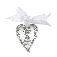 I Have You in My Heart Pewter Heart