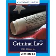 MindTapV3.0 for Samaha's Criminal Law, 1 term Printed Access Card