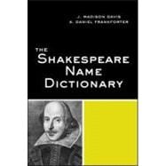 The Shakespeare Name Dictionary