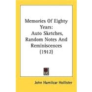 Memories of Eighty Years : Auto Sketches, Random Notes and Reminiscences (1912)