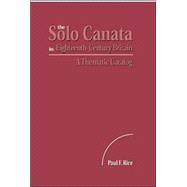 The Solo Cantata in Eighteenth-Century Britain: A Thematic Catalog