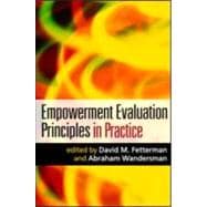 Empowerment Evaluation Principles In Practice