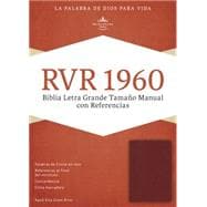 RVR 1960 Biblia Letra Grande Tamaño Manual con Referencias, borgoña imitación piel con índice