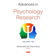 Advances in Psychology Research. Volume 146