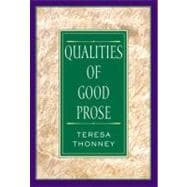 The Qualities of Good Prose