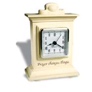 Prayer Changes Things Antique White Standing Clock