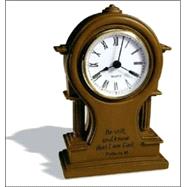 Be Still and Know Walnut Standing Clock