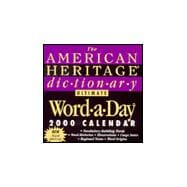 The American Heritage Dictionary 2000 Calendar