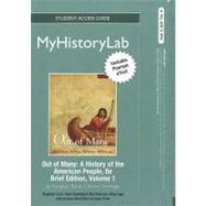 NEW MyHistoryLab with Pearson eText Student Access Code Card for Out of Many Brief Volumel 1 (standalone)