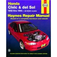 Honda Civic & del Sol 1992 thru 1995 Haynes Repair Manual