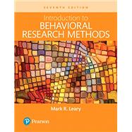 Introduction to Behavioral Research Methods, 7th edition - Pearson+ Subscription