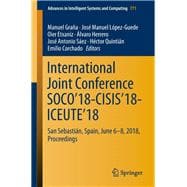 International Joint Conference Soco’18-cisis’18-iceute’18