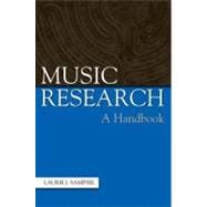 Music Research A Handbook