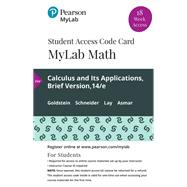 MyLab Math with Pearson eText -- 18 Week Standalone Access Card -- for Calculus & Its Applications, Brief Version