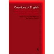 Questions of English: Aesthetics, Democracy and the Formation of Subject