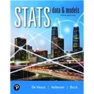 Stats Data and Models, Loose-Leaf Edition Plus MyLab Statistics with Pearson eText -- 18 Week Access Card Package