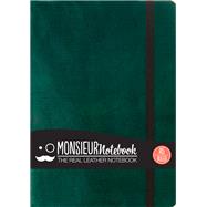 Monsieur Notebook Green Leather Ruled Medium