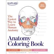 Anatomy Coloring Book with 450+ Realistic Medical Illustrations with Quizzes for Each + 96 Perforated Flashcards of Muscle Origin, Insertion, Action, and Innervation