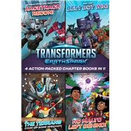 Transformers EarthSpark 4 Action-Packed Chapter Books in 1! Optimus Prime and Megatron's Racetrack Recon!; The Terrans Cook Up Some Mischief!; May the Best Bot Win!; No Malto Left Behind!