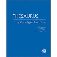 Thesaurus of Psychological Index Terms