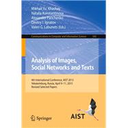 Analysis of Images, Social Networks and Texts