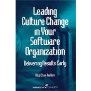 Leading Culture Change in Your Software Organization