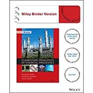 Elementary Principles of Chemical Processes 4e Binder Ready Version + WileyPLUS Registration Card (Wiley Plus Products)