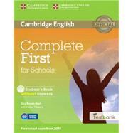 Complete First for Schools Without Answers + Cd-rom With Testbank