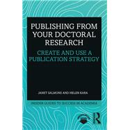 Publishing from your Doctoral Research