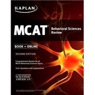 Kaplan MCAT Behavioral Sciences Review Book + Online